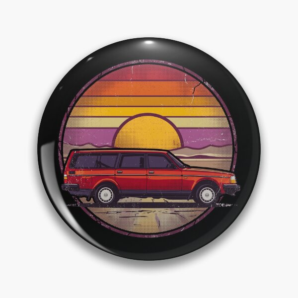 Item preview, 240 Wagon Retro Sunset 80s Style Art designed and sold by Off-Road-Zone.