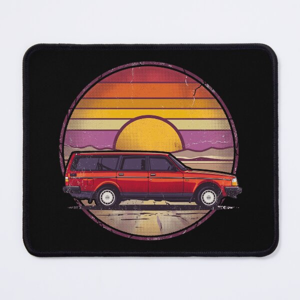 Item preview, 240 Wagon Retro Sunset 80s Style Art designed and sold by Off-Road-Zone.
