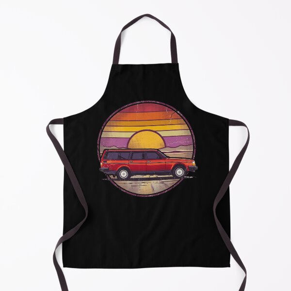 Item preview, 240 Wagon Retro Sunset 80s Style Art designed and sold by Off-Road-Zone.