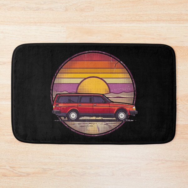 Item preview, 240 Wagon Retro Sunset 80s Style Art designed and sold by Off-Road-Zone.