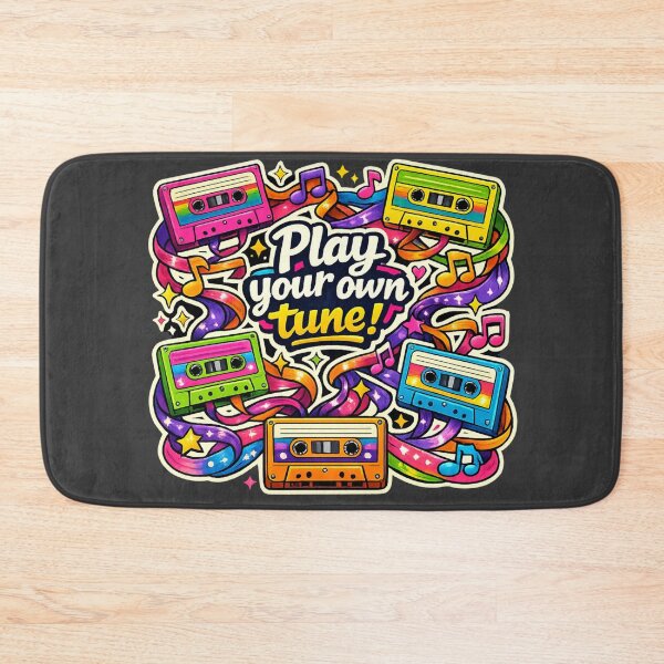 Item preview, Play Your Own Tune – Retro Cassette Music Art designed and sold by Yasmine Mohammed.