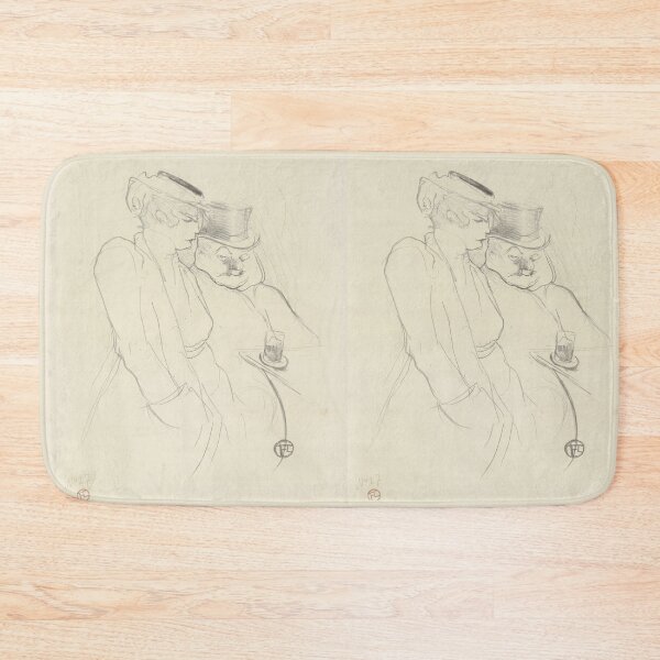 Item preview, En Quarante (In Their Forties) by Henri de Toulouse-Lautrec | Belle Époque Café Poster Print designed and sold by artofuniverse.