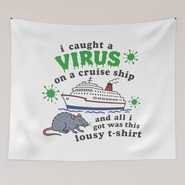 Artikelvorschau, Ich habe mir auf einem Kreuzfahrtschiff einen Virus eingefangen. entworfen und verkauft von Soceitiz.