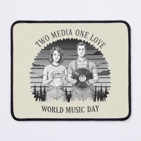 Item preview, Retro Vinyl and Cassette – World Music Day designed and sold by Art-Arcade6.