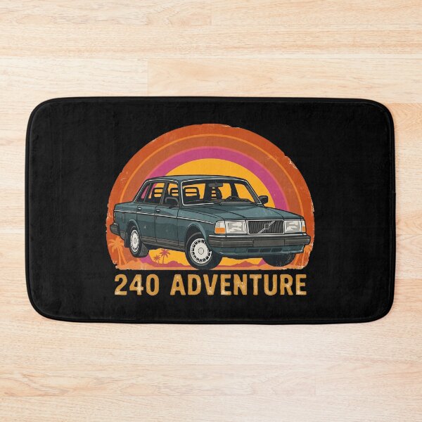 Item preview, 240 Sedan Green Retro Sunset 80s Style Art designed and sold by Off-Road-Zone.