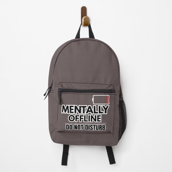 Item preview, MENTALLY OFFLINE DO NOT DISTURB – Dry Humour Sticker designed and sold by MakeItStudio.