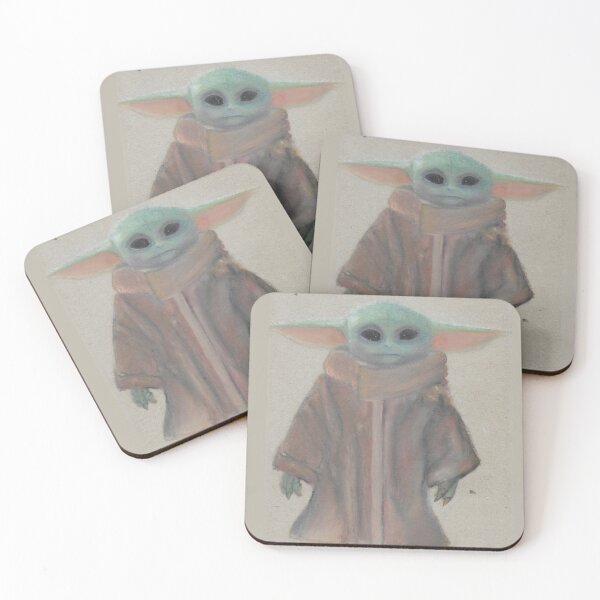 Item preview, grogu fandom fan art baby yoda star wars designed and sold by ShePaintsMusic.