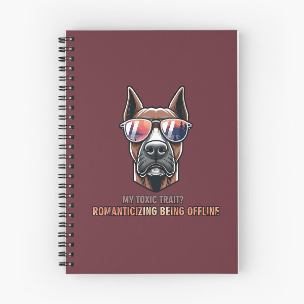 Item preview, Doberman Internet Detox - My toxic trait? Romanticizing being offline designed and sold by GraphicComet.