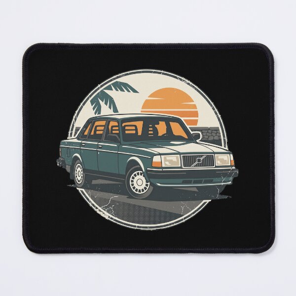 Item preview, 240 Sedan Green Sunset 80s Style Art designed and sold by Off-Road-Zone.