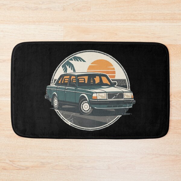 Item preview, 240 Sedan Green Sunset 80s Style Art designed and sold by Off-Road-Zone.