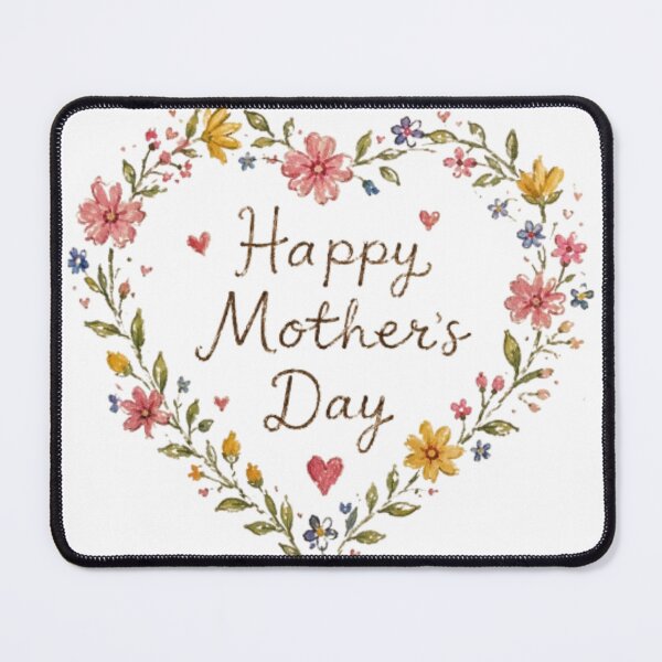 Item preview, Happy Mother’s Day Floral Heart Greeting Card – Handmade Watercolor Style designed and sold by IconicDesignsXd.