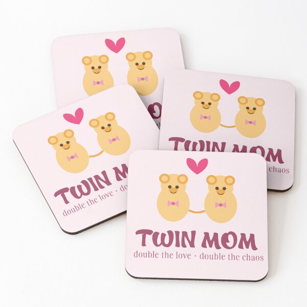 Item preview, Twin Mom Double The Love Double The Chaos Cute Shirt designed and sold by DESIGN BUREAU .