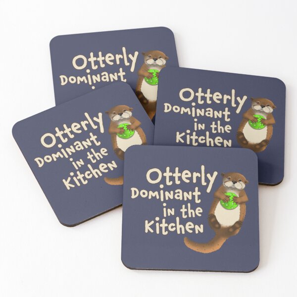 Item preview, Otterly Dominant in the Kitchen | Funny Pickleball Otter Quote designed and sold by Englandbear.