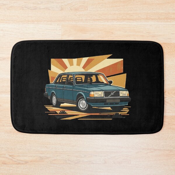 Item preview, 240 Sedan Green Sunset 80s Old School Style Art designed and sold by Off-Road-Zone.