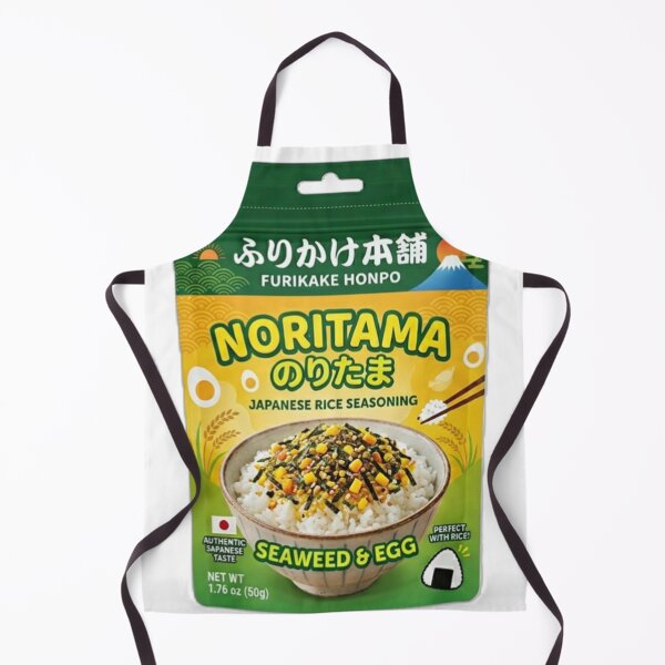 Item preview, Retro Japanese Noritama Rice Seasoning Art designed and sold by SakuraMarket26.