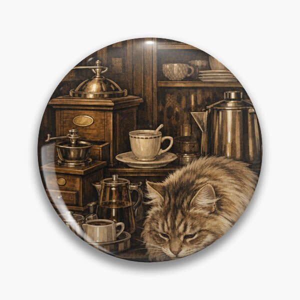 Item preview, Refined Taste Discount Preferences Funny Cat Coffee Art designed and sold by YMLux.