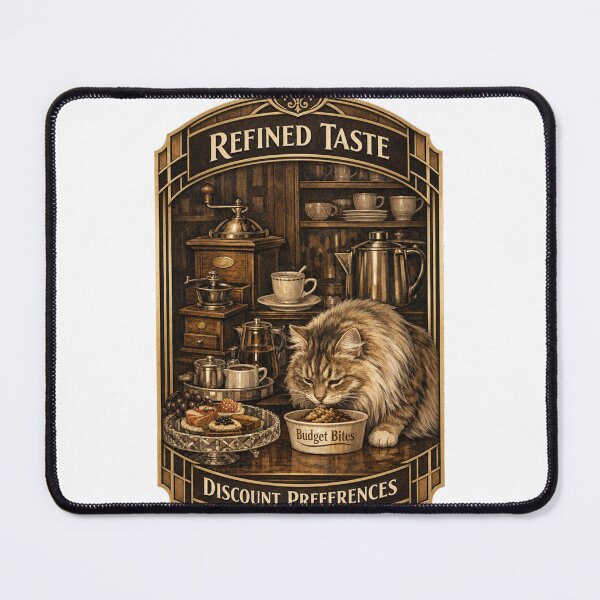 Item preview, Refined Taste Discount Preferences Funny Cat Coffee Art designed and sold by YMLux.