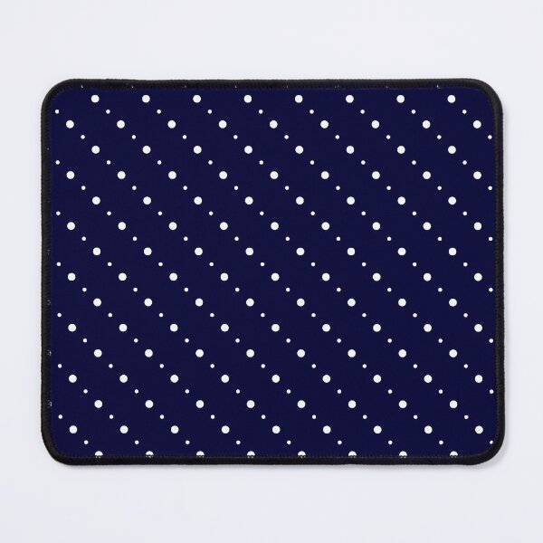 Item preview, Navy blue & white diagonal polka dots designed and sold by Mint + Midnight.