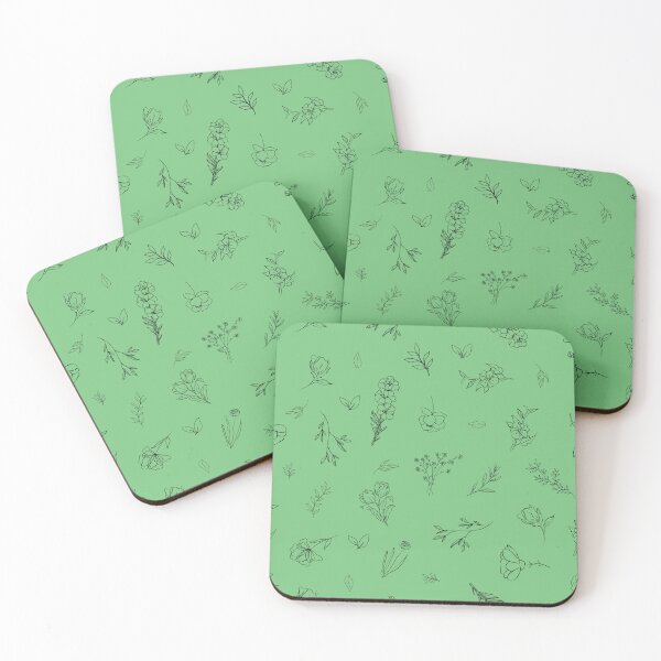 Item preview, Sketched Wildflowers on Green designed and sold by KSimpson838.