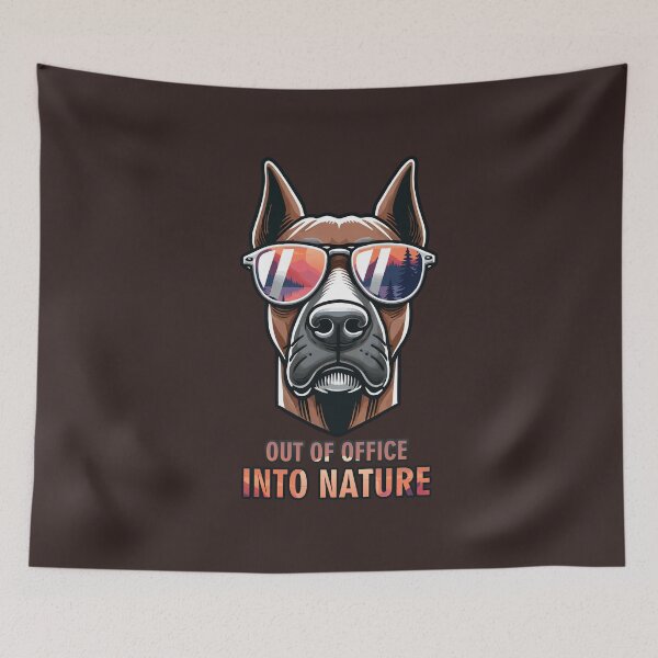 Item preview,  Doberman Internet Detox - Out of office into nature designed and sold by GraphicComet.