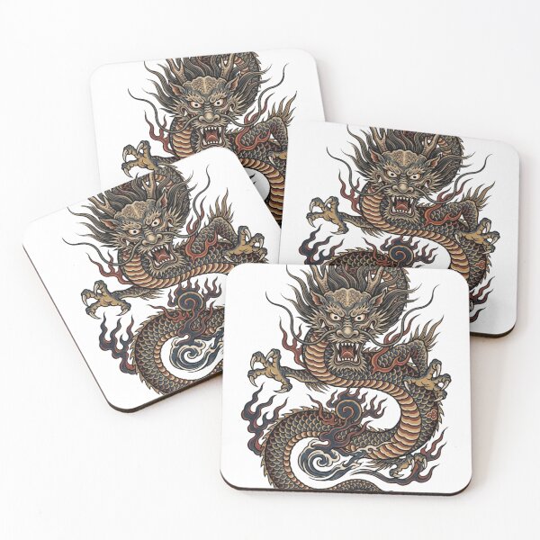 Item preview, Japanese Ukiyo-E Dragon - Traditional Ink Spirit designed and sold by vekotpu.