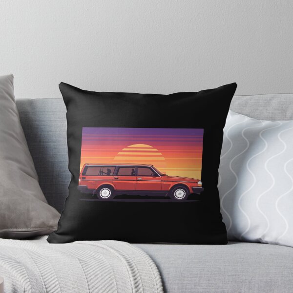 Item preview, 240 Wagon Red Retro Sunset 80s Old School Style Art designed and sold by Off-Road-Zone.