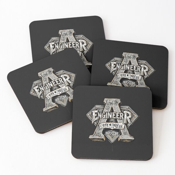 Item preview, Coffee Into Code Engineer designed and sold by Zakrytos ★★★★★.