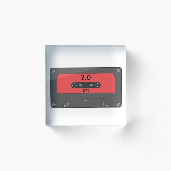 Item preview, BTS 2.0 New Song Cute Red Retro Cassette designed and sold by Ktinn.