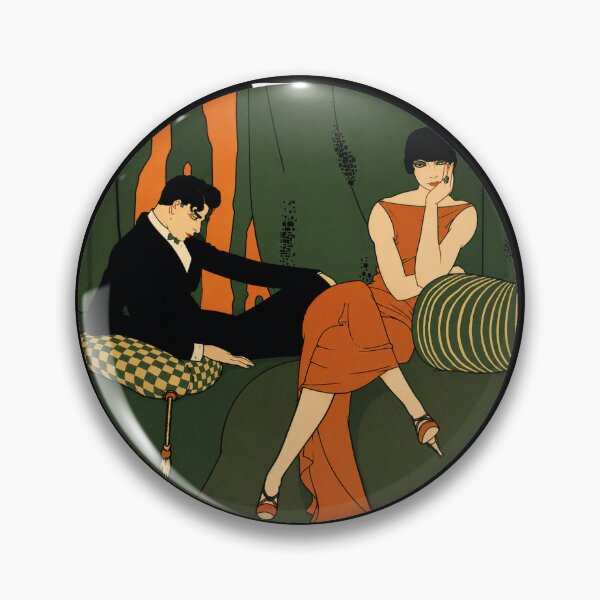 Item preview, Boredom - Vintage Art Deco Lounge Illustration for Retro Fashion Lovers designed and sold by RickE.