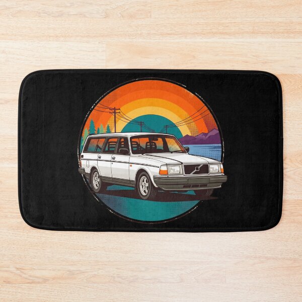 Item preview, 240 Wagon White Retro Sunset 80s Style Art designed and sold by Off-Road-Zone.