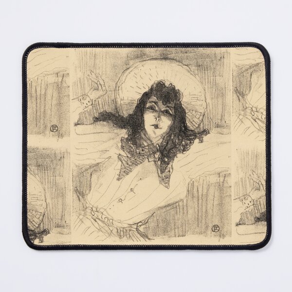 Item preview, Eva Lavalliere by Henri de Toulouse-Lautrec | Belle Époque Boudoir Portrait Vintage Art Print designed and sold by artofuniverse.