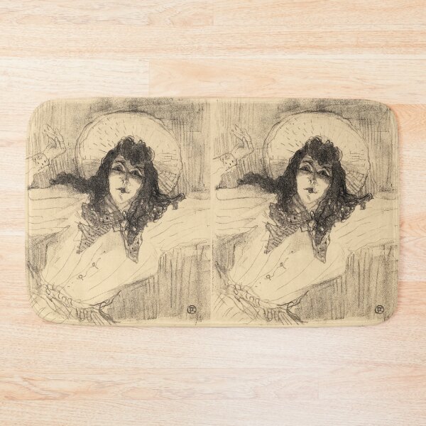 Item preview, Eva Lavalliere by Henri de Toulouse-Lautrec | Belle Époque Boudoir Portrait Vintage Art Print designed and sold by artofuniverse.