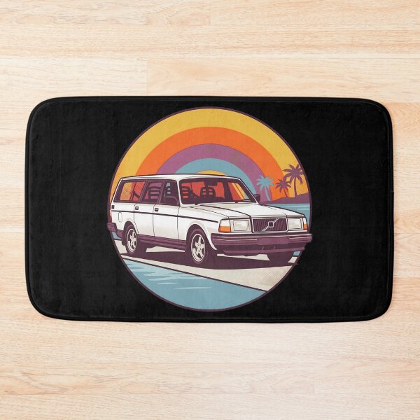 Item preview, 240 Wagon White Circle Retro Sunset 80s Style Art designed and sold by Off-Road-Zone.