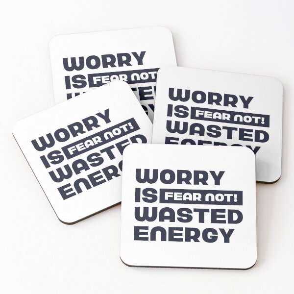 Item preview, Worry Is Wasted, Fear Not! Positive Thinking Energy T-Shirt designed and sold by aspireelevate.