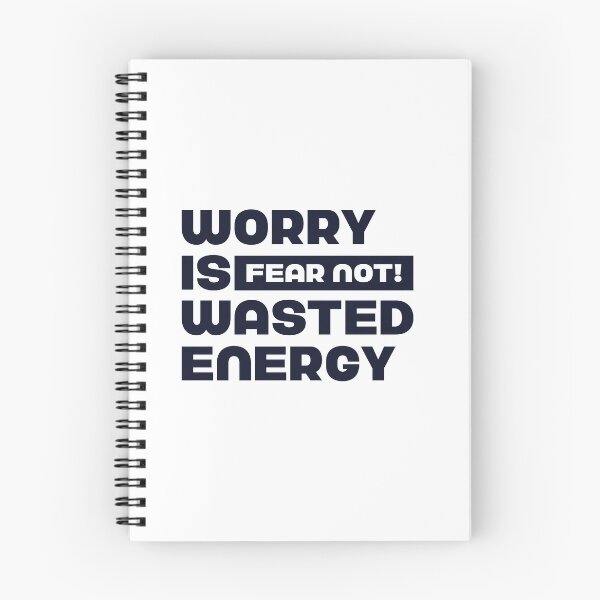 Item preview, Worry Is Wasted, Fear Not! Positive Thinking Energy T-Shirt designed and sold by aspireelevate.