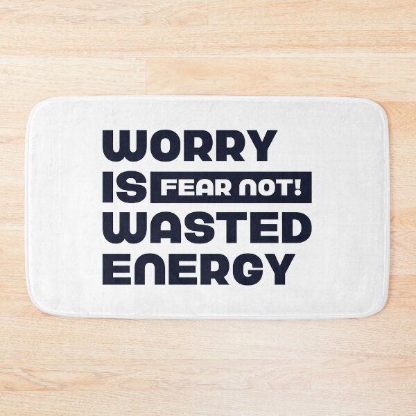 Item preview, Worry Is Wasted, Fear Not! Positive Thinking Energy T-Shirt designed and sold by aspireelevate.