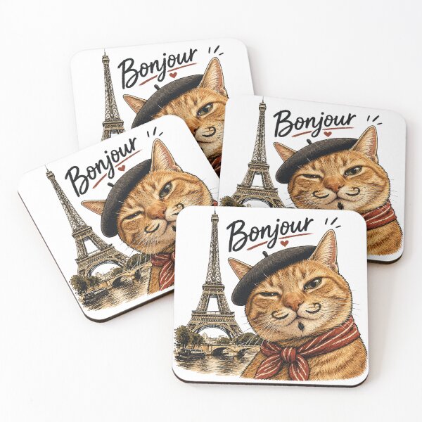 Item preview, Cute Paris Cat Graphic designed and sold by McPurrface.