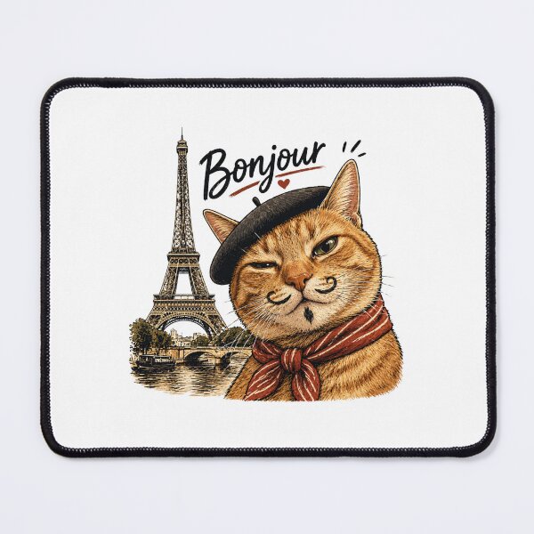 Item preview, Cute Paris Cat Graphic designed and sold by McPurrface.