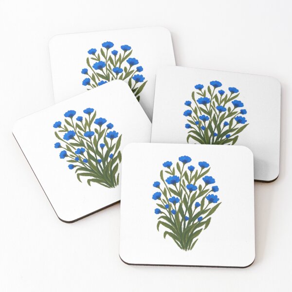 Item preview, Blue Wildflower Botanical Art Sticker designed and sold by Little Bloom Studio.