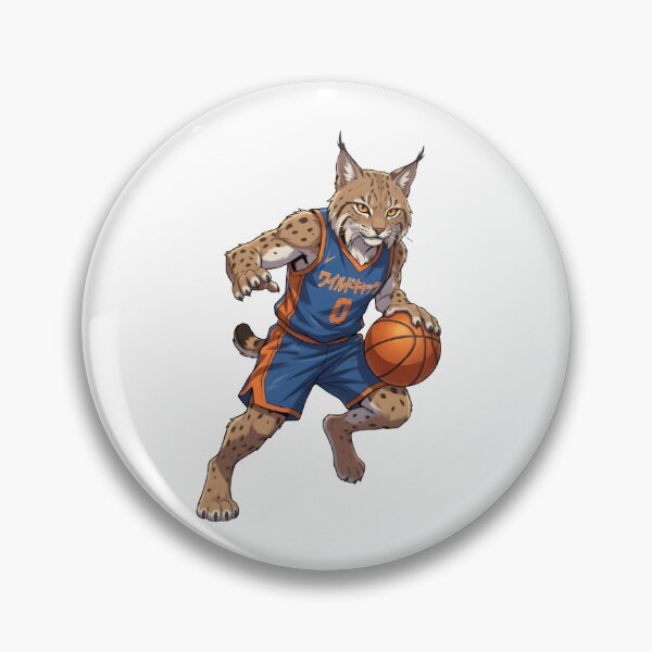 Item preview, Anime Bobcats Basketball Legend - Vintage Mascot Sport Design designed and sold by Flash Flick Ideas.