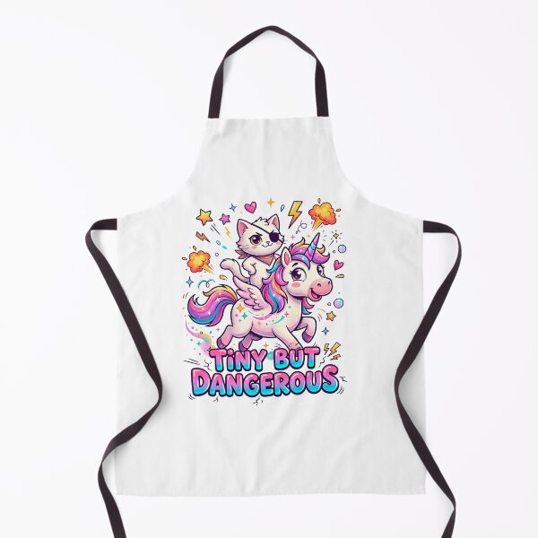 Item preview, Cat Riding Rainbow Unicorn Tiny but Dangerous designed and sold by JulyClub.