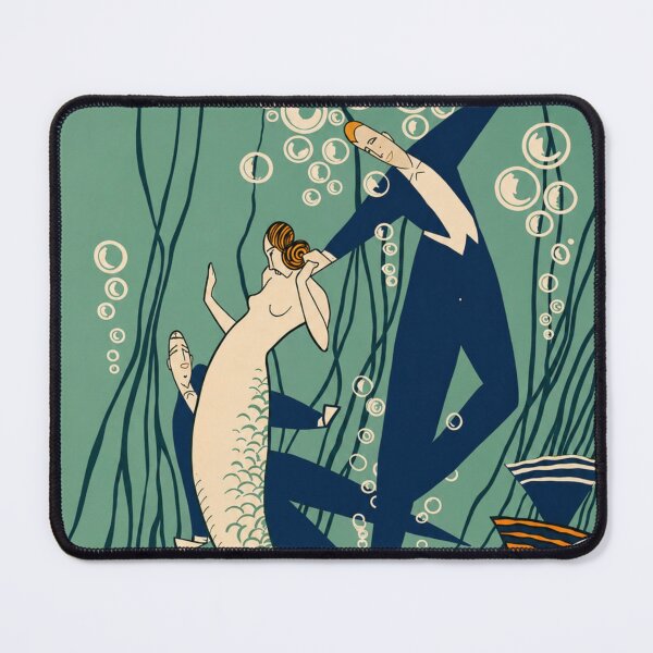 Item preview, Art Deco Mermaid Ballroom Poster for Vintage Art Lovers designed and sold by RickE.