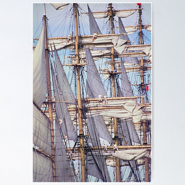 Item preview, Sailing ship, setting sails designed and sold by Brian McInerney.