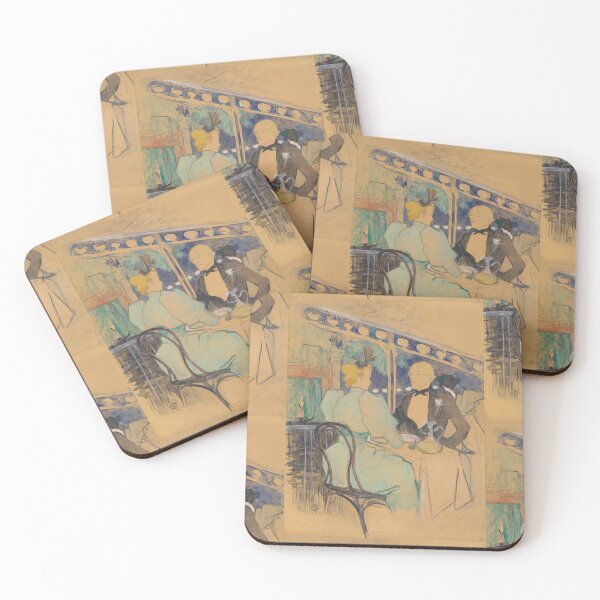 Item preview, Fashionable People at Les Ambassadeurs by Henri de Toulouse-Lautrec | Paris Café Poster Print designed and sold by artofuniverse.
