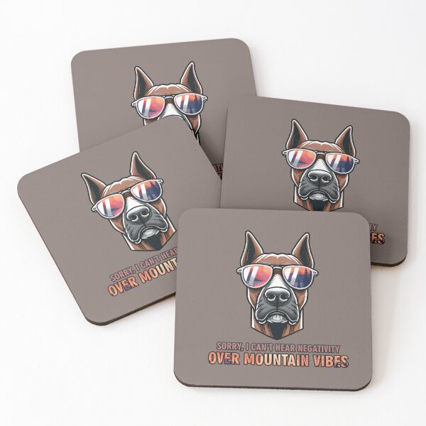 Item preview, Doberman Mountain Escape - Sorry, I can’t hear negativity over these mountain vibes. designed and sold by GraphicComet.