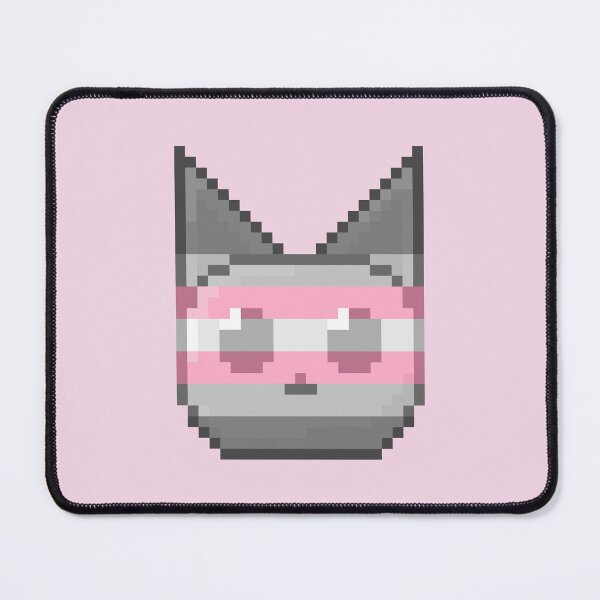 Item preview, Demigirl Pixel Pride Cat designed and sold by Lilac-Cat.