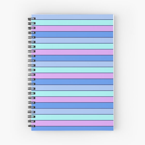 Item preview, Blue, cyan & light purple horizontal lines designed and sold by Mint + Midnight.