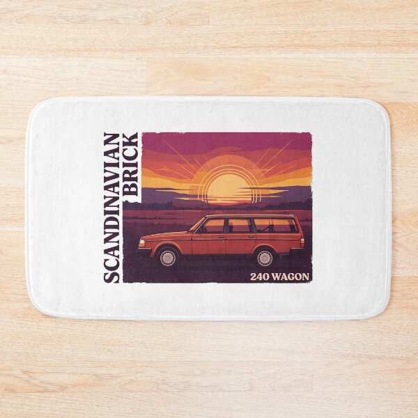 Item preview, 240 Wagon Red Retro Sunset Scandinavian Brick designed and sold by Off-Road-Zone.
