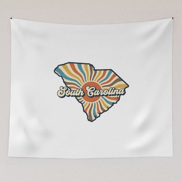 Item preview, South Carolina Retro Sunset State Silhouette – Vintage Distressed Design designed and sold by Paper Drip.