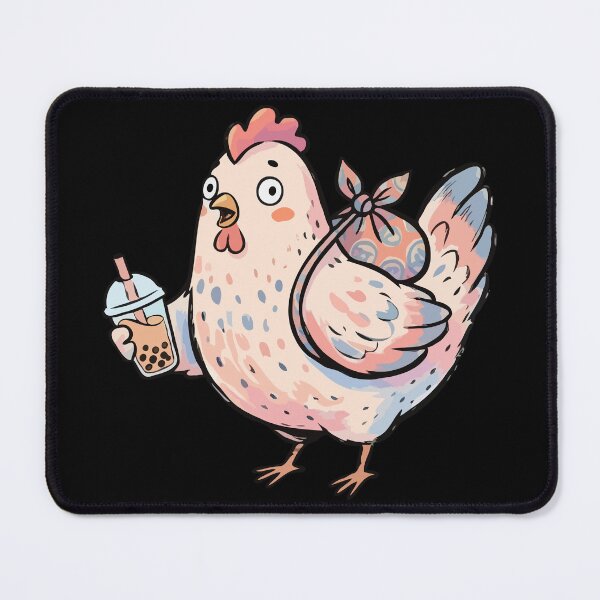 Item preview, Traveling Pastel Boba Hen designed and sold by Emegan Print Art.